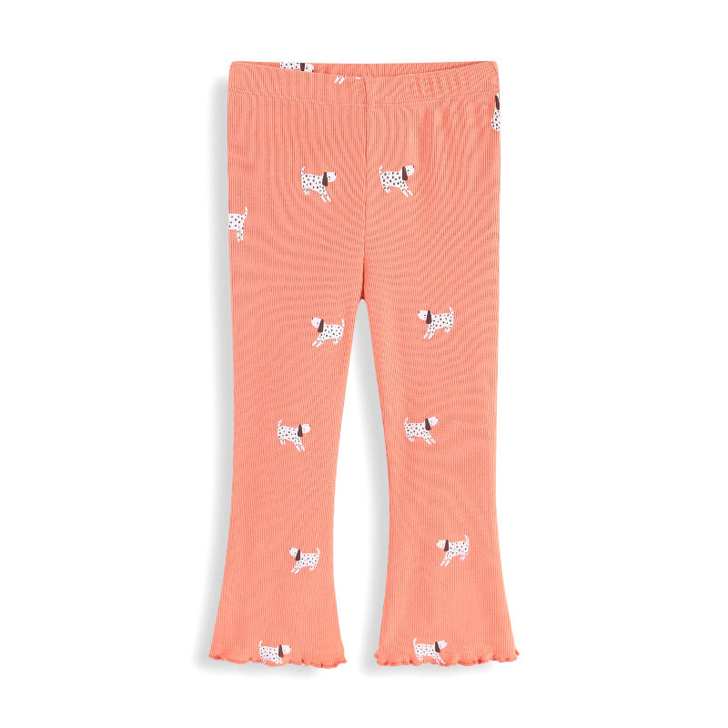 Girls leggings with cheerful dog pattern Mune Fashion
