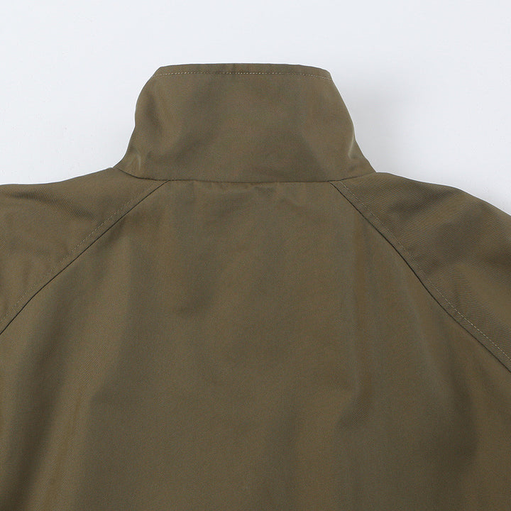 Women's Midi Length A-Line Transitional Coat with Stand-up Collar and Concealed Button Placket Mune Fashion