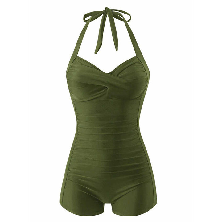 Women's one-piece swimsuit with elegant ruffle design Mune Fashion
