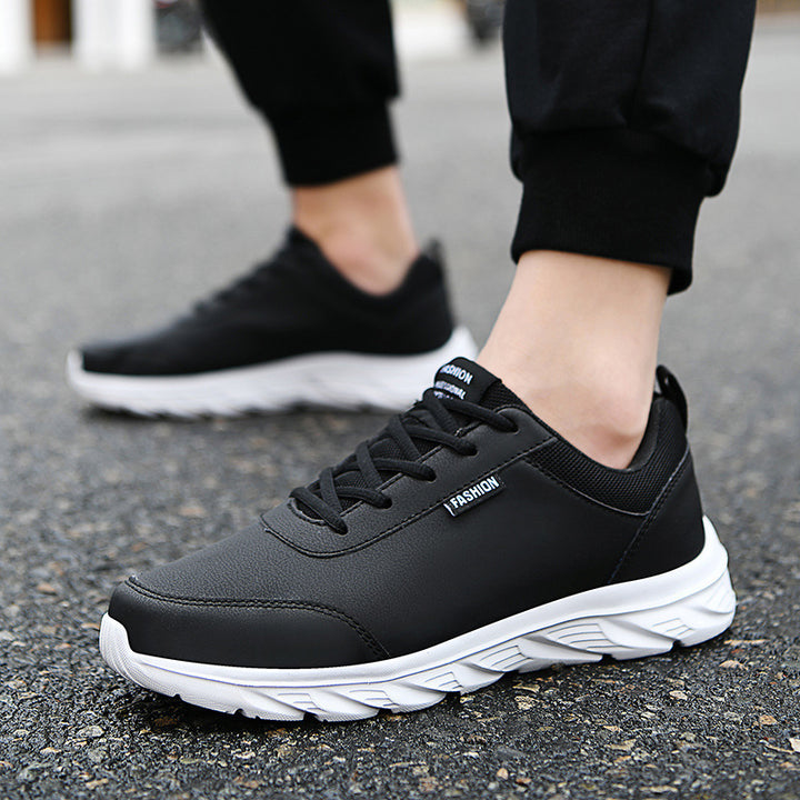 Men's slim city sneaker with water-repellent synthetic leather upper, shock-absorbing EVA midsole, and padded heel collar Mune Fashion