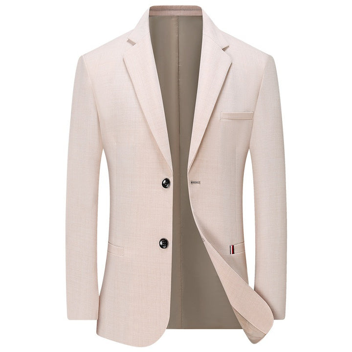 Men's Tailored Single-Breasted Blazer with Classic Two-Button Silhouette and Light Half-Lining Mune Fashion
