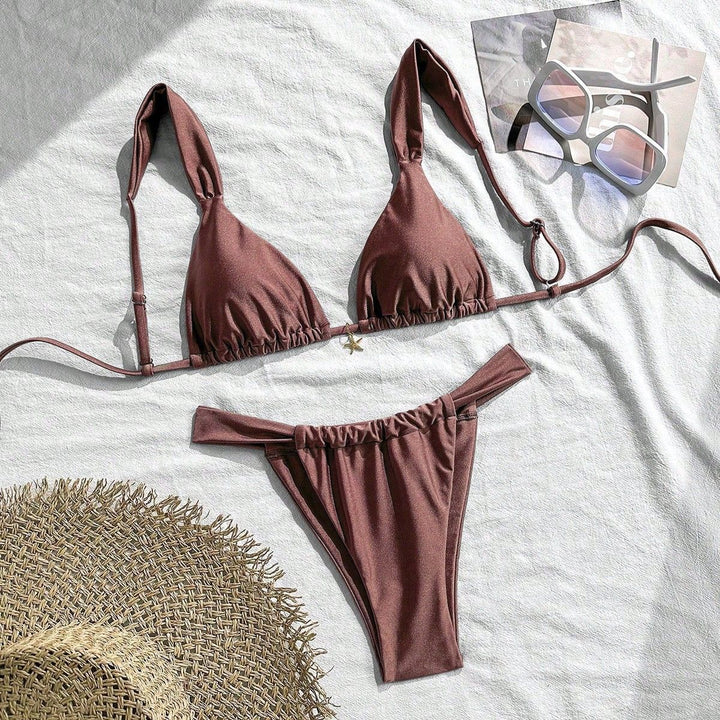 Women's bikini top and high-cut bikini bottom Mune Fashion