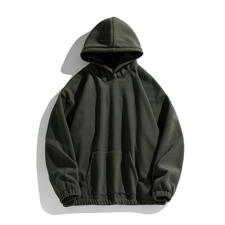 Unisex Oversize Fleece Hoodie with elastic hem and applied kangaroo pocket Mune Fashion