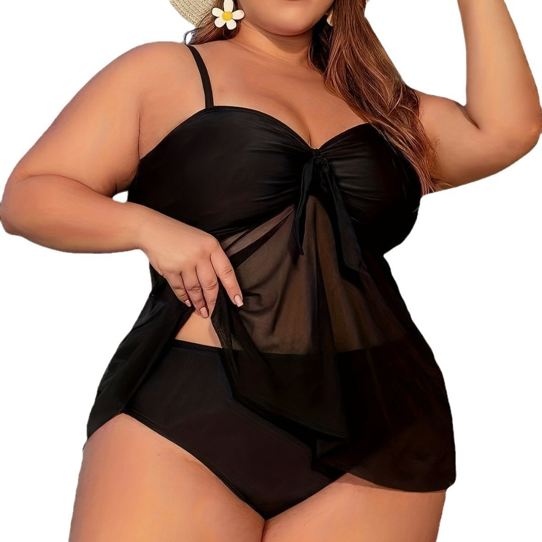 Women's Figure-Hugging Swim Outfit with Alluring Wrap Detail Mune Fashion