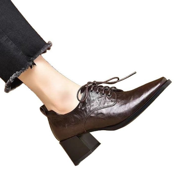 Ladies Elegant High Heels with Lacing Mune Fashion