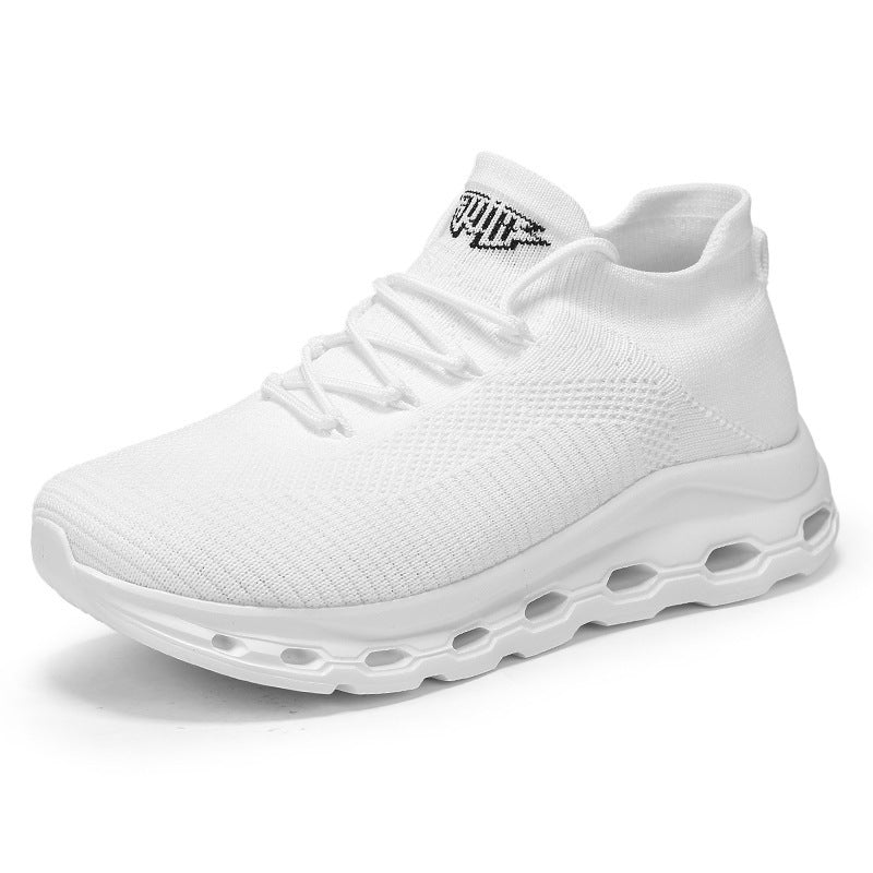 Unisex Breathable Knit Sneakers with Sock-Like Shaft and Cushioned Air Sole Mune Fashion