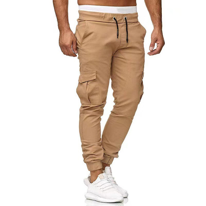 Men's Tactical Cargo Joggers with Drawstring, Elastic Cuffs, and Multiple Pockets Mune Fashion