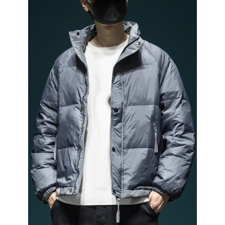 Men's Lightweight Quilted Thermal Outdoor Jacket with Hood Mune Fashion