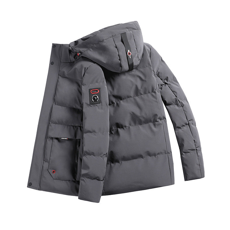 Men's padded parka with hood and large front pockets Mune Fashion