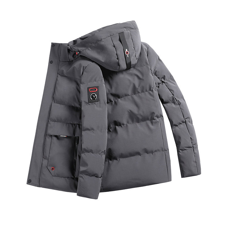 Men's padded parka with hood and large front pockets Mune Fashion