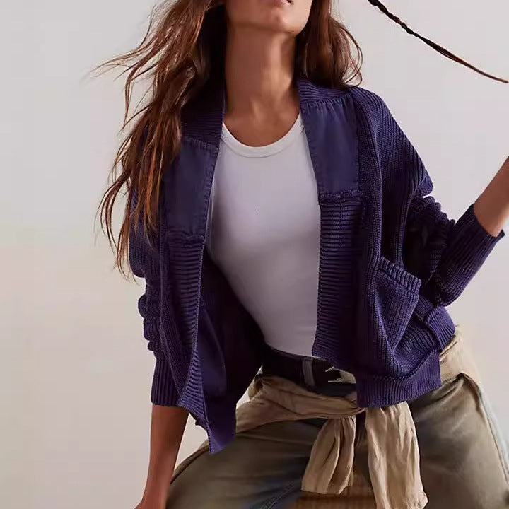 Women’s fashionable cardigan with large pockets