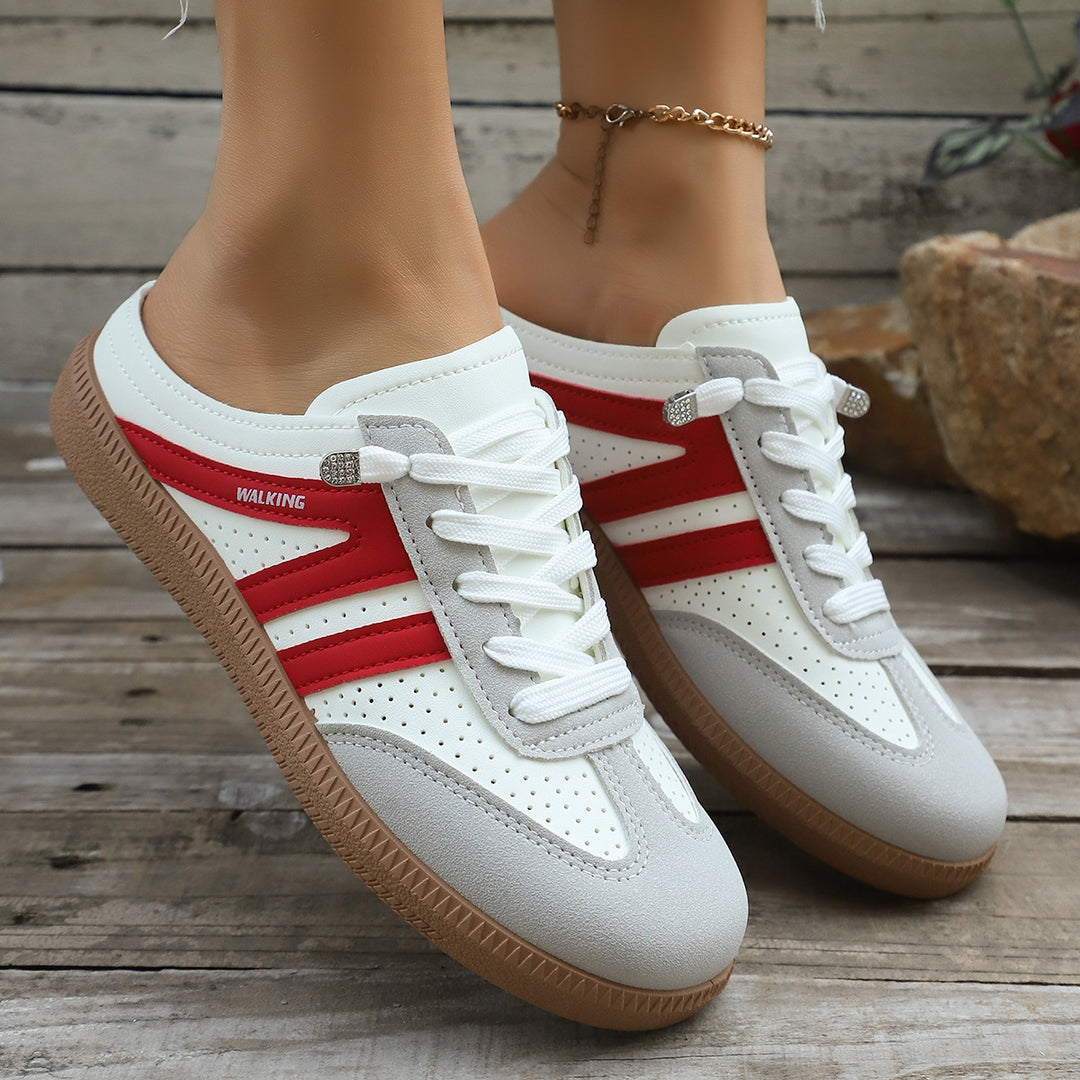 Damen Retro-Sneaker mit Gumsohle und gepolsterter Innensohle Mune Fashion