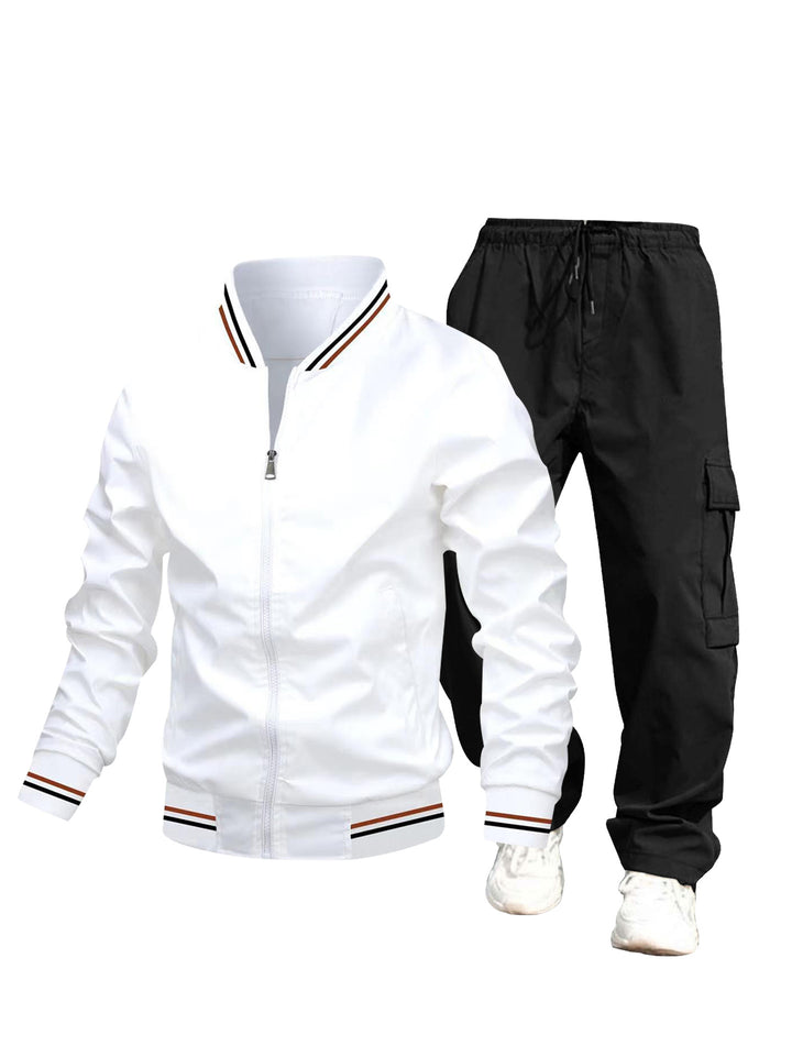 Men's sporty jacket and cargo pants set Mune Fashion