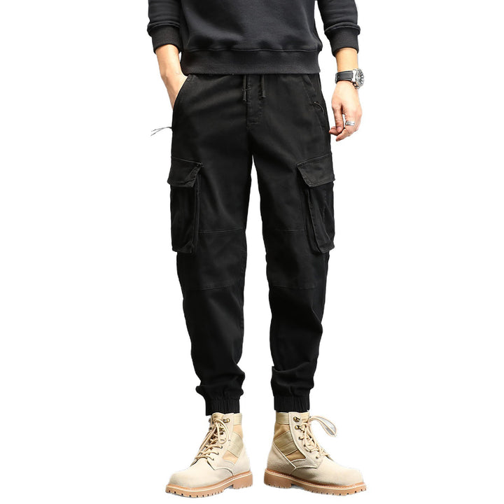 Men's utility jogger pants with sculpted knee panels, reinforced cargo pockets, and elastic comfort waistband Drune