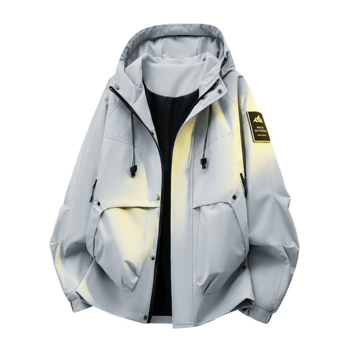 Men's Padded Hooded Utility Jacket with Removable Lining & High Stand Collar Mune Fashion