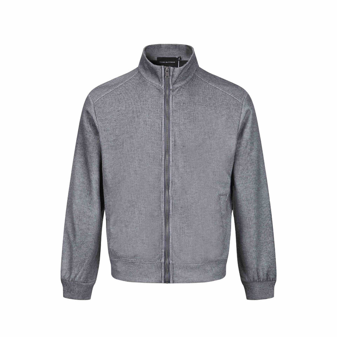 Men's lightweight sweat jacket made of cotton blend with stand-up collar, full-length zipper and side pockets Mune Fashion