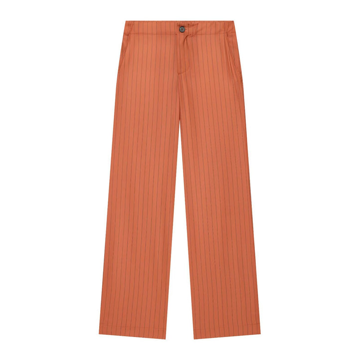 Women’s wide pinstripe pants with high waist and straight leg Mune Fashion