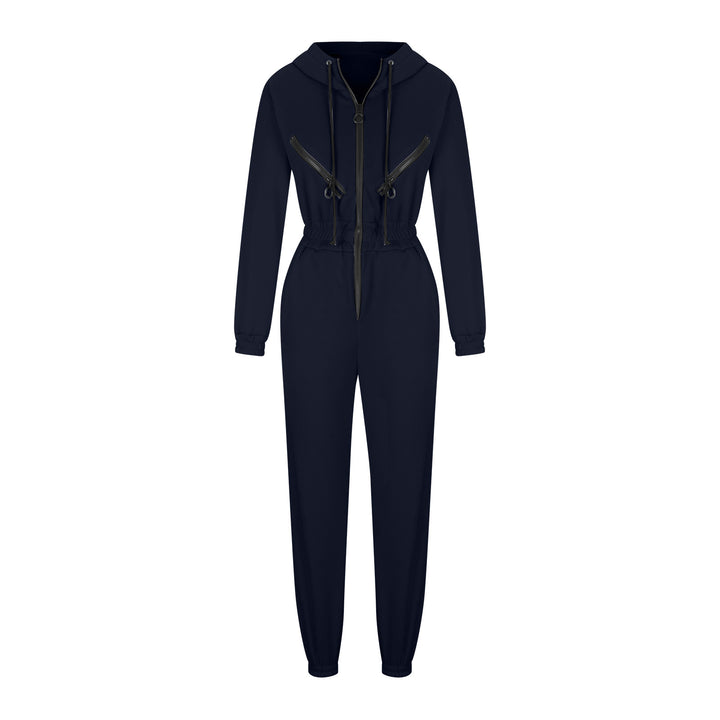 Women's short half-zip loungewear set with elastic waistband and oversized fit Mune Fashion