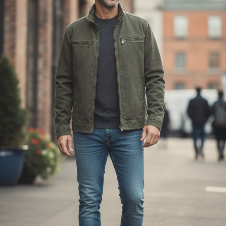 Men's Fashion Transitional Jacket with Practical Pockets