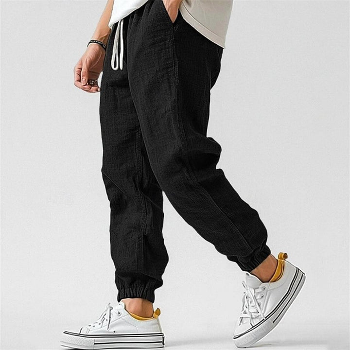 Men's Lightweight and Comfortable Linen Jogging Pants Mune Fashion
