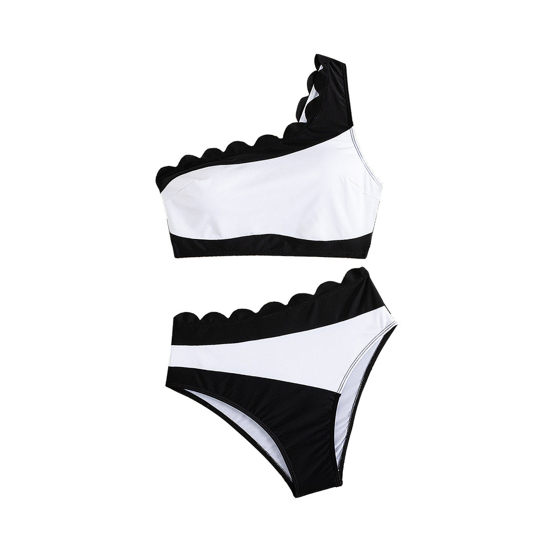 Women's One-Sided Bikini with Curved Hem Mune Fashion