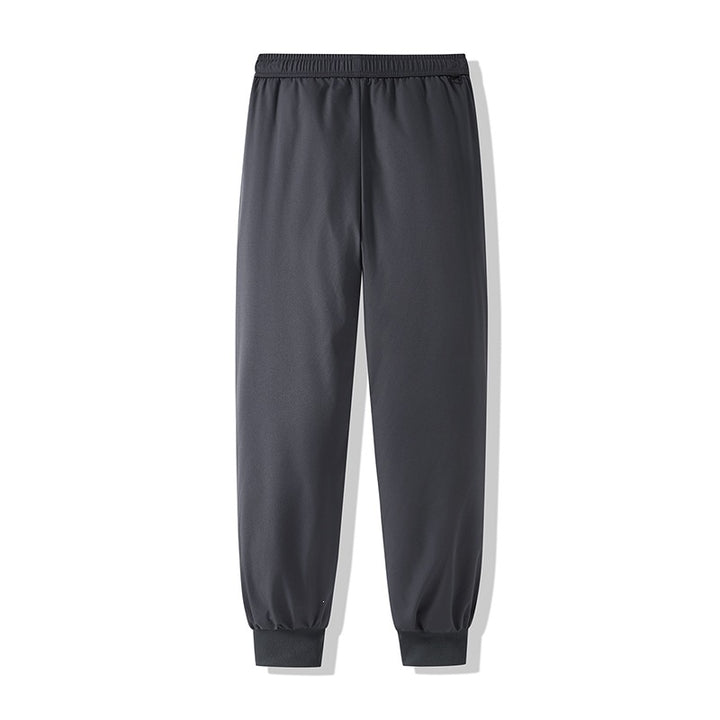 Men's Relaxed-Fit Jogging Pants with Elastic Waistband, Drawstring and Ribbed Cuffs Mune Fashion