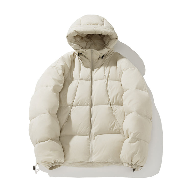 Women's Padded Oversized Quilted Jacket with Hood and Drawstring Mune Fashion