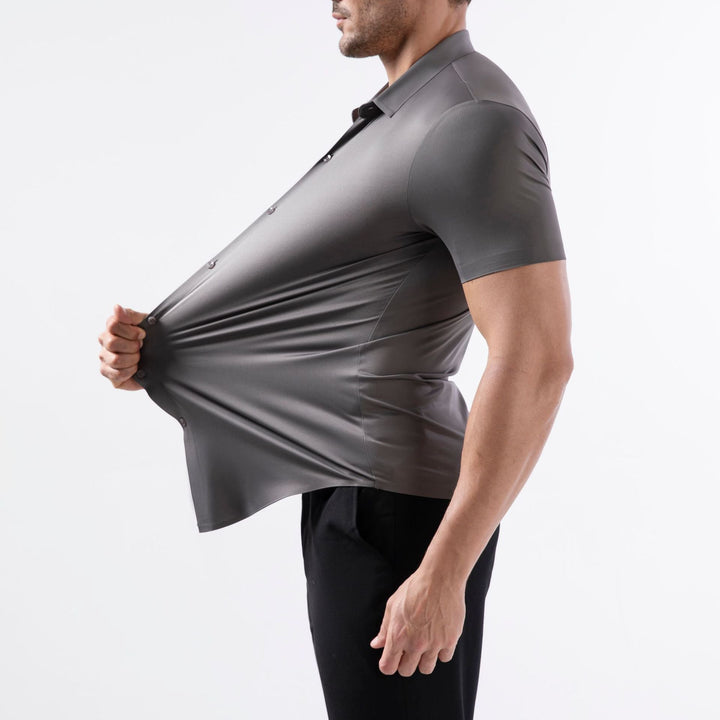 Elastic Slim Fit Men's Shirt
