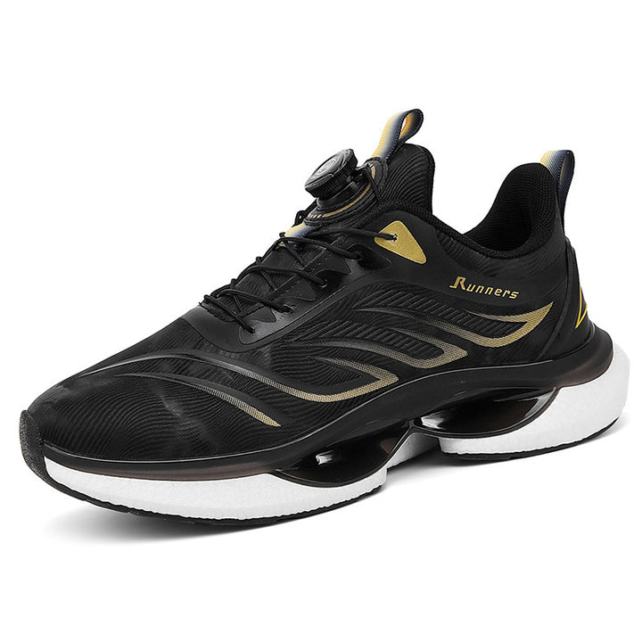 Men's nan innovative running shoe with twist closure, seamless knitted upper material and reactive air chamber cushioning Mune Fashion
