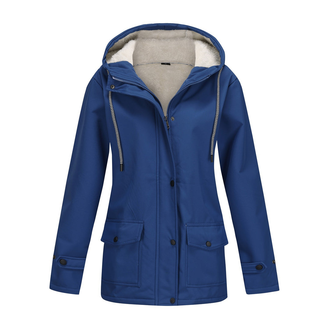 Women's Fashion Outdoor Jacket with Fleece Lining