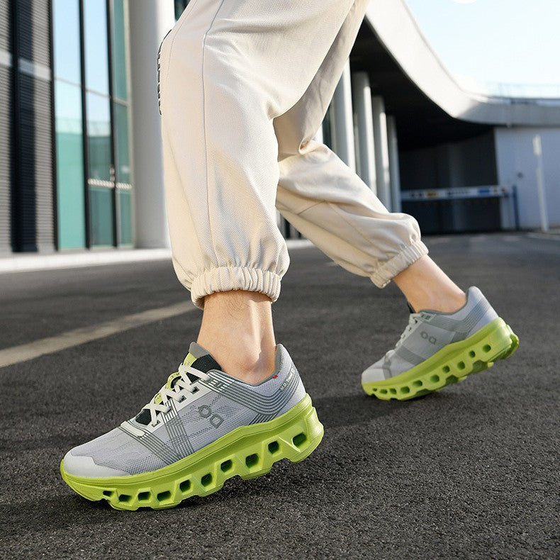 Unisex lightweight road running sneakers with high dynamic rebound midsole and breathable knitted upper Mune Fashion