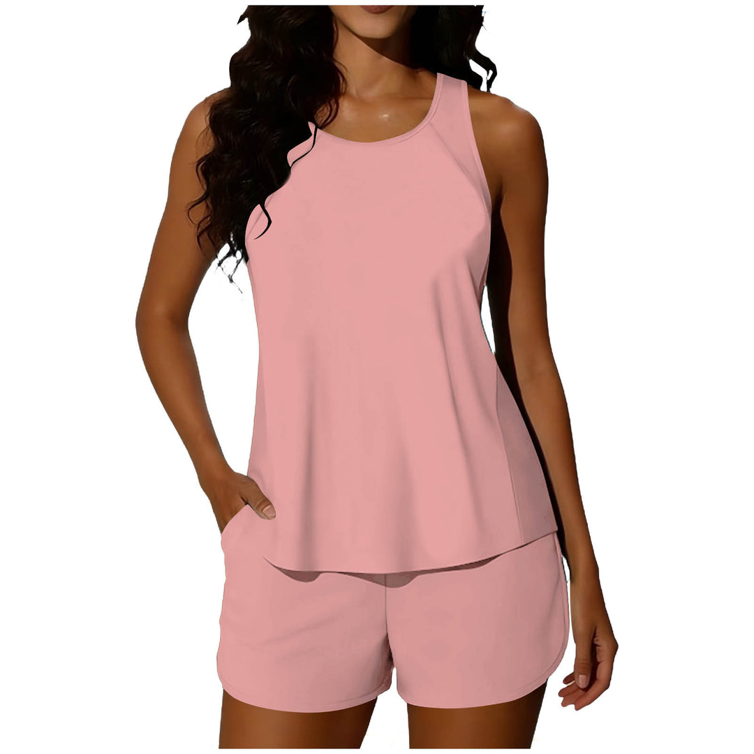 Damen Sportliches Tank-Top mit Shorts Echo Archiv