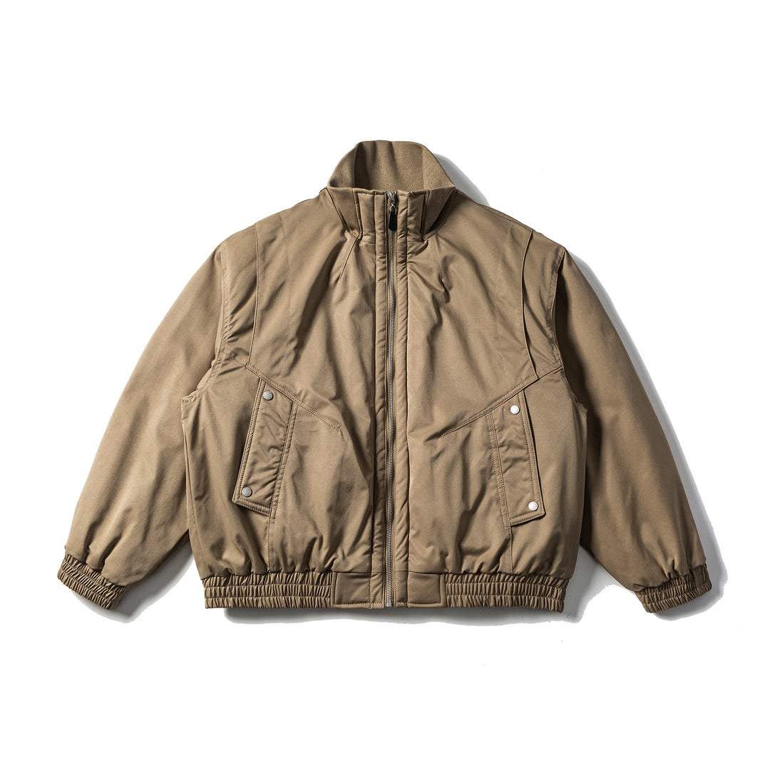 Unisex Short Cut Boxy Bomber Jacket Mune Fashion