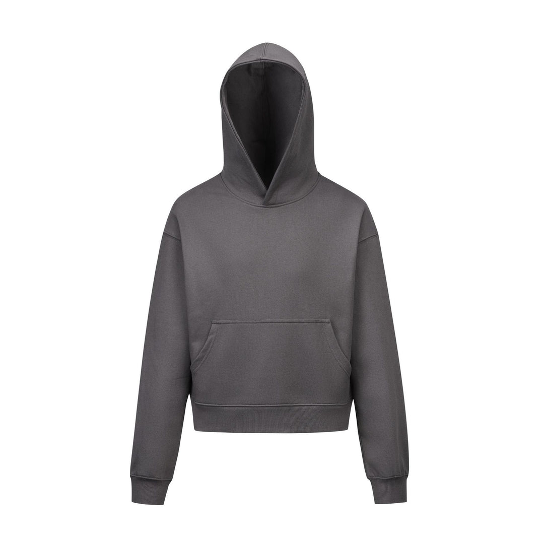 Women's cropped boxy hoodie with kangaroo pocket and ribbed comfort waistband Mune Fashion