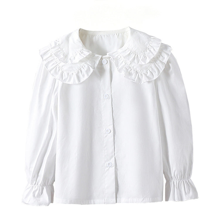 Girls elegant blouse with ruffle details Mune Fashion