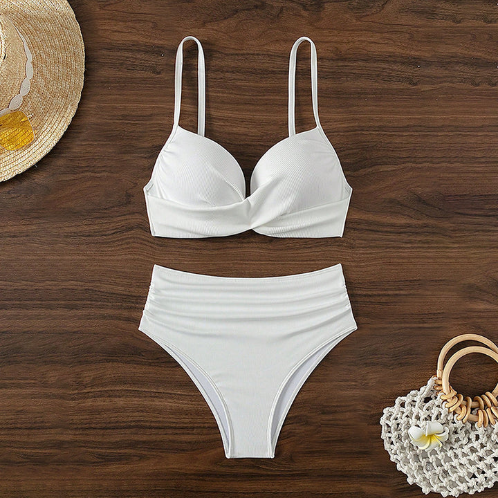 Women's high-waisted bikini set with elegant push-up top Mune Fashion