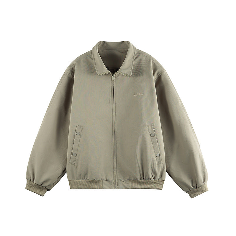 Unisex Oversize Utility Bomber Jacket with concealed zipper and elastic cuffs Mune Fashion