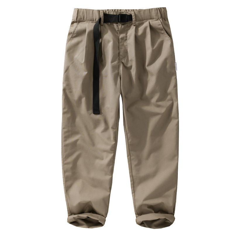 Men's relaxed fit pleated pants with drawstring and wide leg Mune Fashion