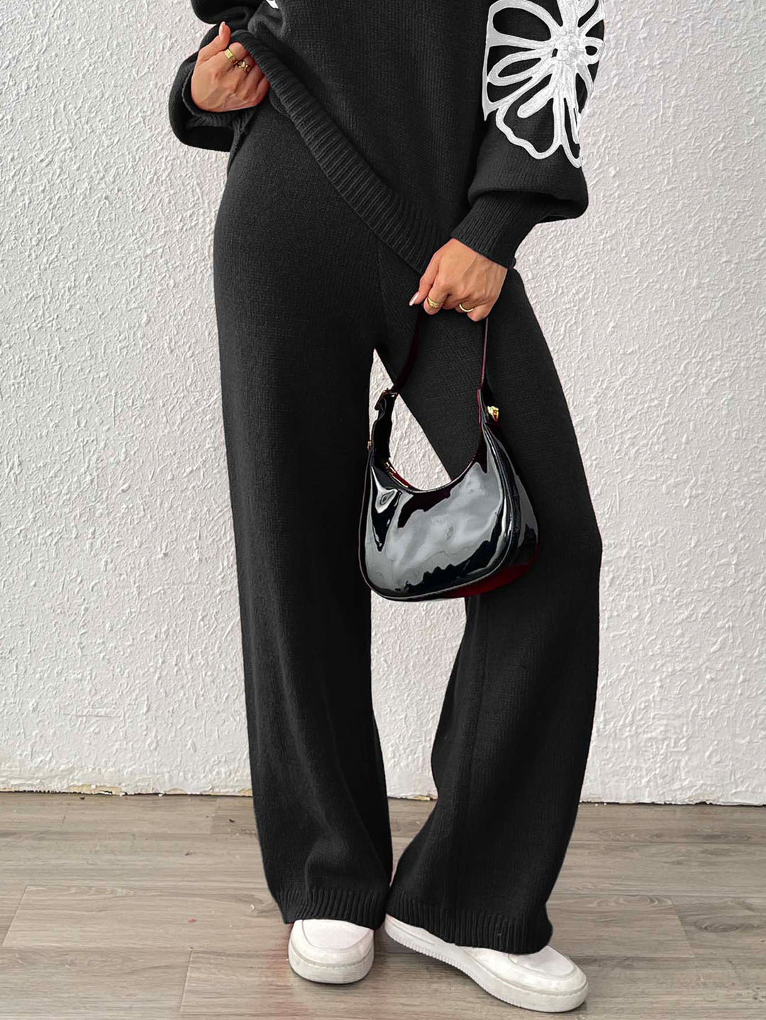 Women Wide Knit Pants Mune Fashion