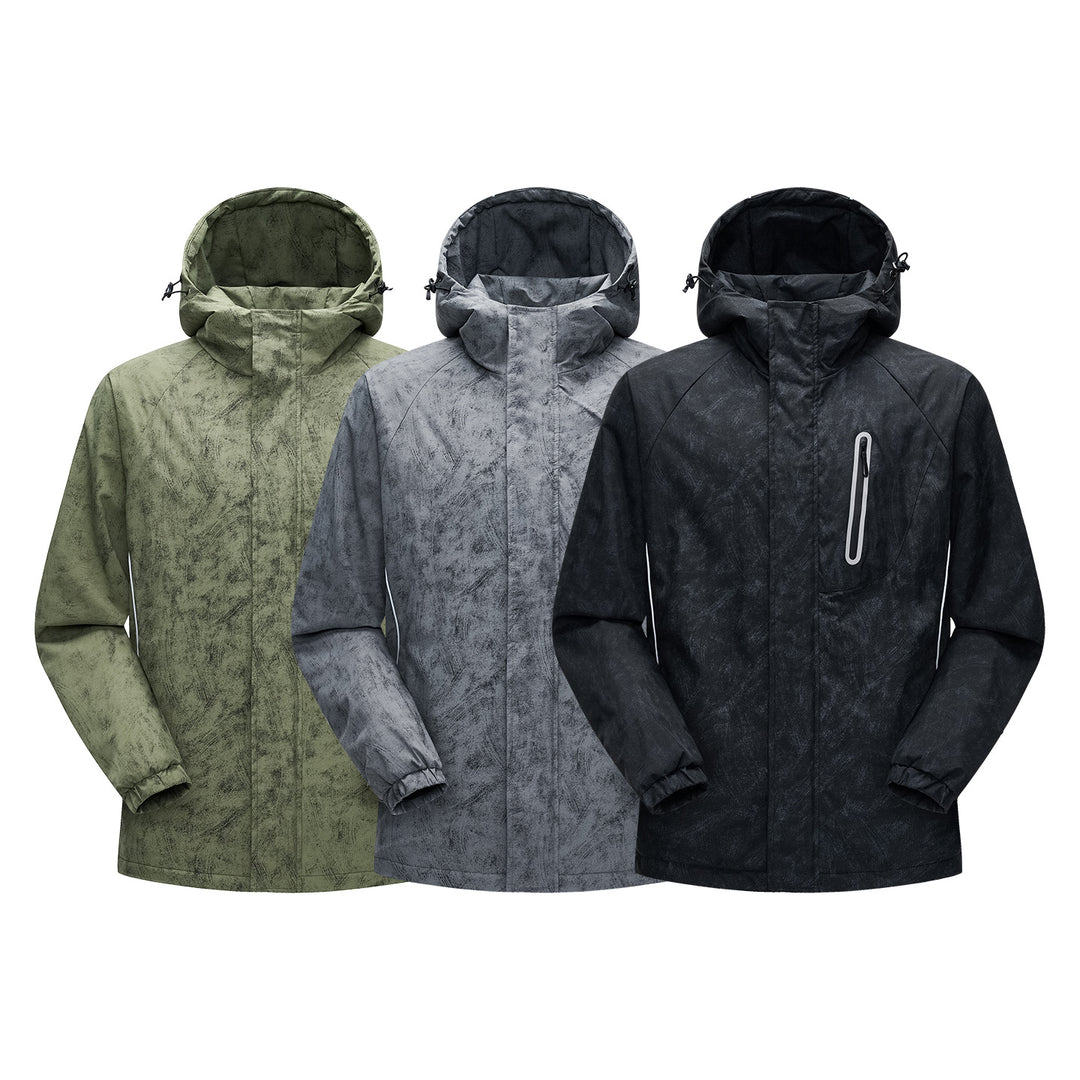 Men's Technical Rain Jacket with Welded Seams and Reflective Details Mune Fashion