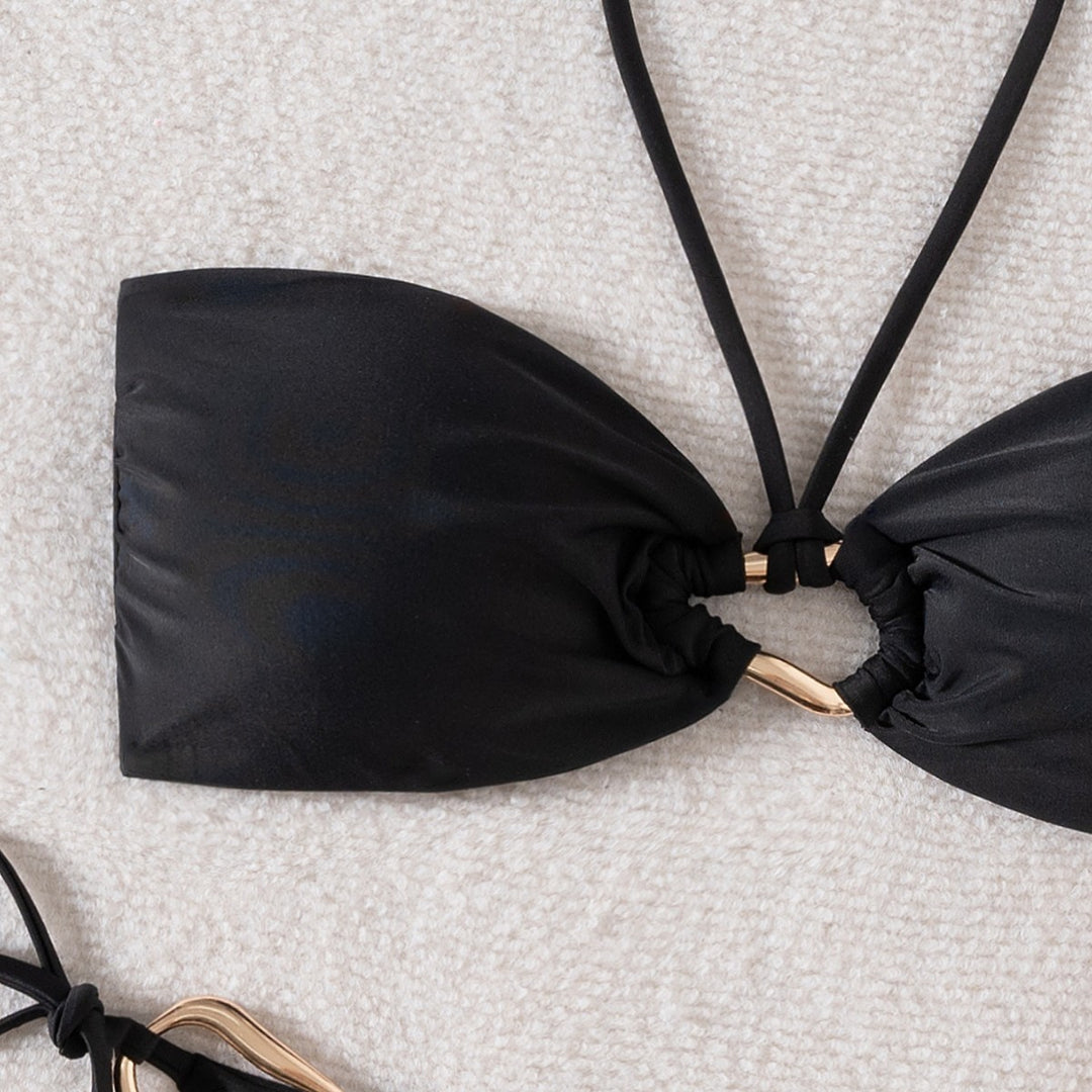 Women's bandeau bikini with gold accessories Mune Fashion