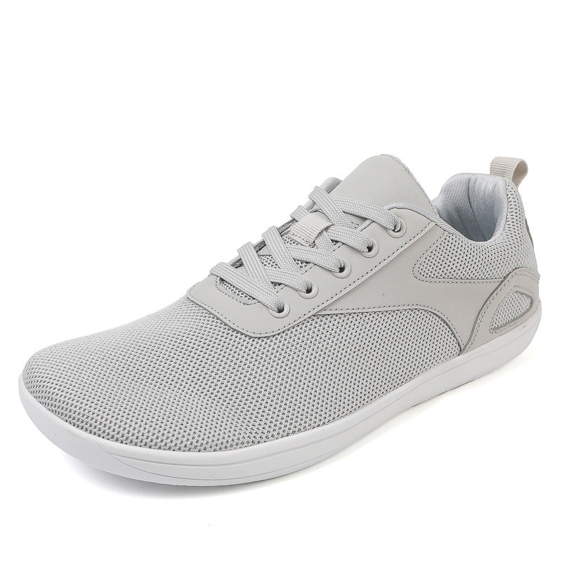Unisex breathable knitted leisure sneakers with padded heel collar and flexible EVA sole Mune Fashion