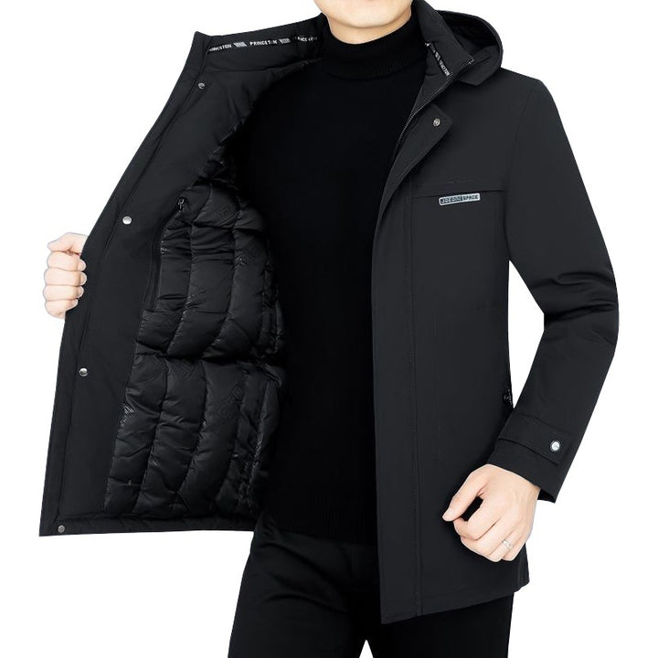 Men's Water-Repellent Functional Coat with Removable Quilted Inner Jacket Mune Fashion