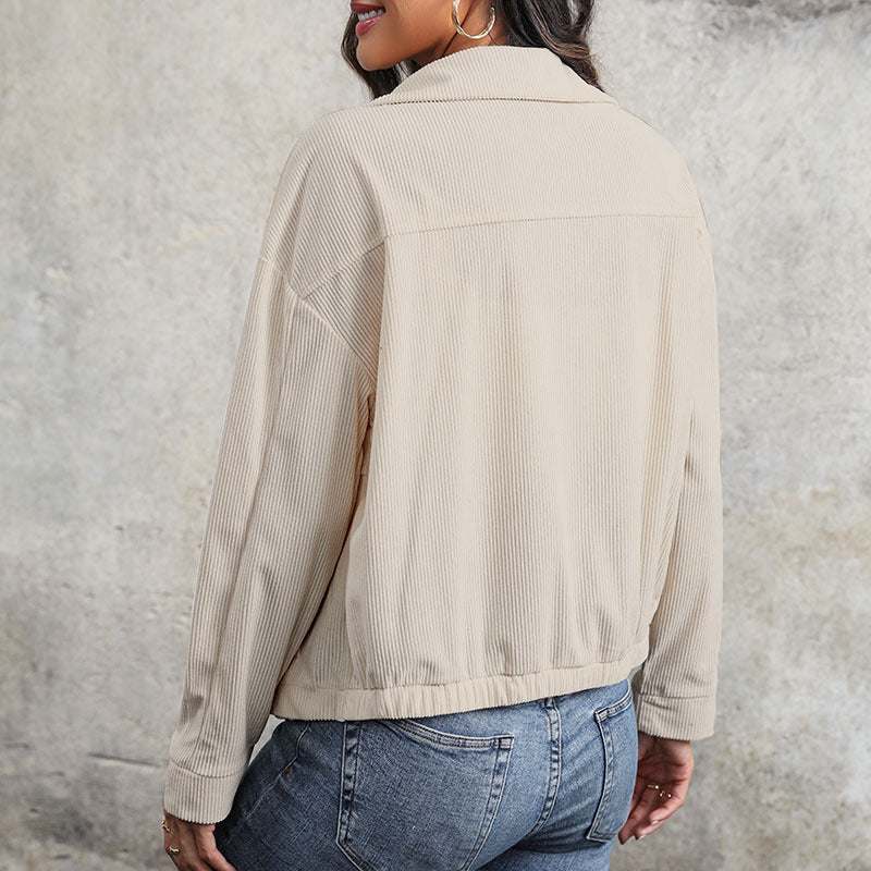 Women's Fashionable Cardigan with Zipper Mune Fashion