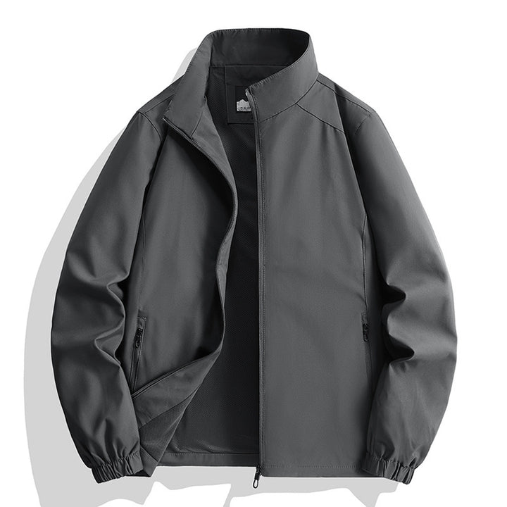 Men's Lightweight Sports Jacket with High Collar Mune Fashion 1787797825