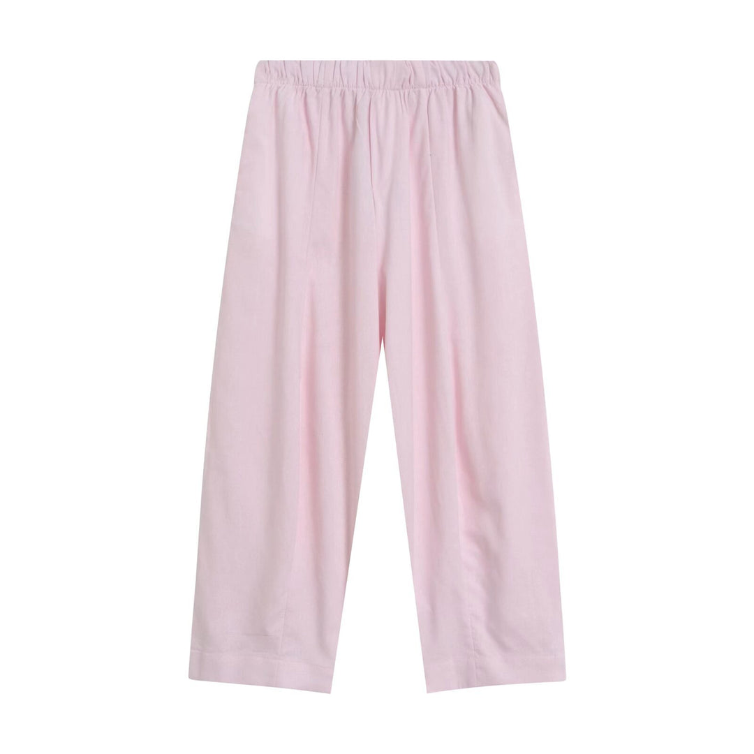 Women's Wide Culotte Pants with Elastic Waist and Straight Hem Mune Fashion