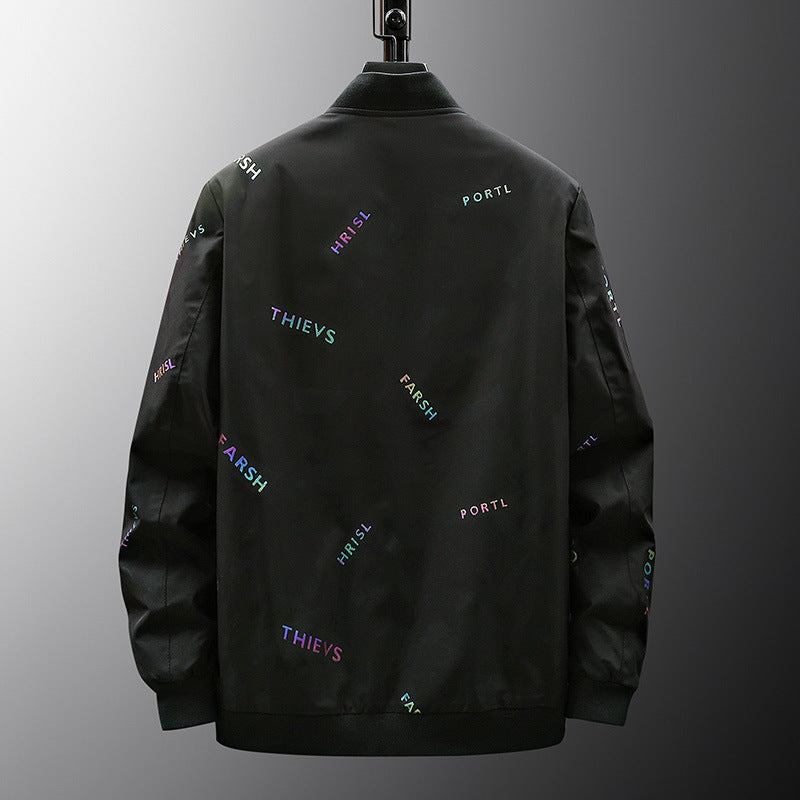 Men's Stylish Bomber Jacket with Logos Mune Fashion