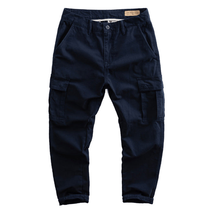 Men's cargo pants with tapered fit, utility pockets, and reinforced seams Mune Fashion