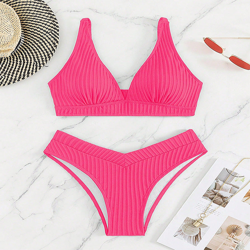 Women's Push-Up Bikini Set with flattering High-Waist Cut Mune Fashion