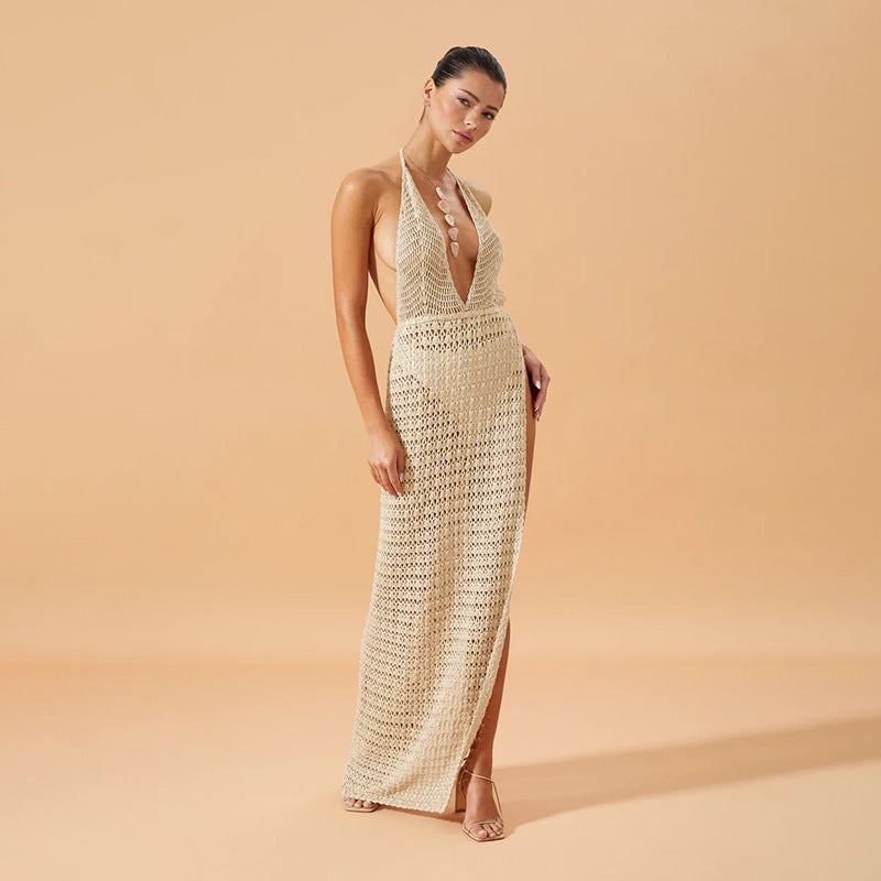 Women's figure-hugging mesh dress with sophisticated pattern Mune Fashion